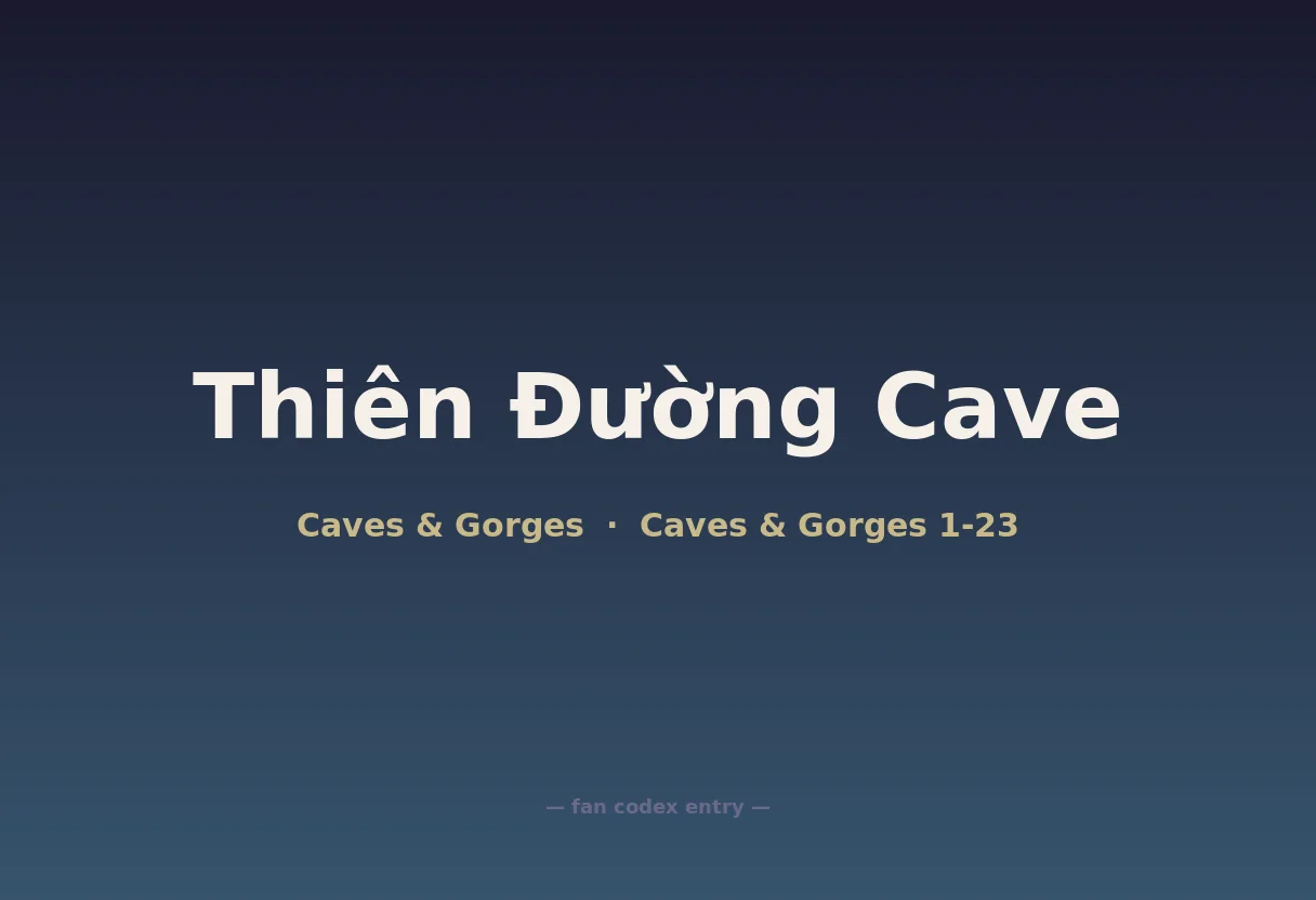 Thiên Đường Cave